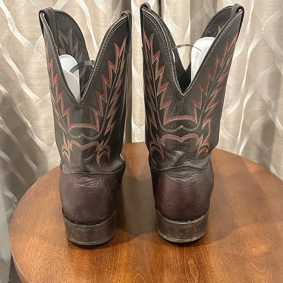 Larry Mahan Men’s Brown Genuine Cowboy Western Boots / Shoes Men's Size: 12D - Picture 3 of 13